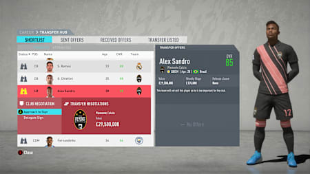 Alex Sandro is one of the quickest and highest-rated wing-backs in the game