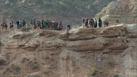 This photograph captures Basagoitia hitting a huge step-down at the 2015 Red Bull Rampage, seconds before the crash that changed his life.