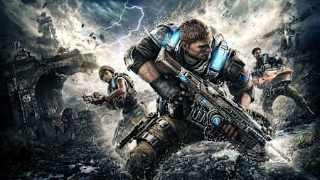 Artwork from the game Gears of War 4.