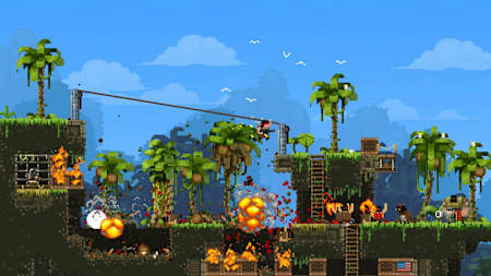 Broforce doesn't just ask you to save the world, but to do it for America