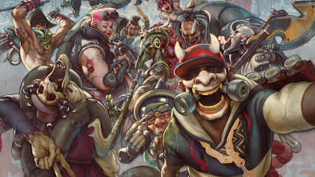 Key art from Bleeding Edge.