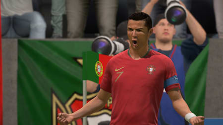 FIFA 20 Cristiano Ronaldo Portugal celebrating