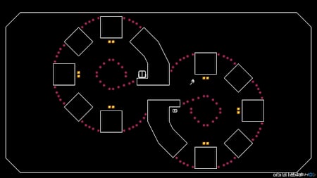 Screenshot of a level in N++.
