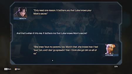 These conversations give more personality to the Legends