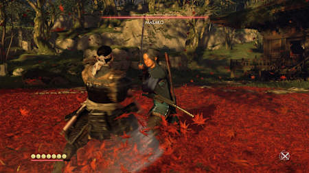 Study Masako's odd zig-zag movements to knock her momentum back.