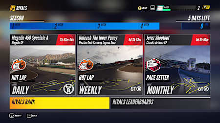 Una captura de pantalla de Project Cars 3 Rivals.