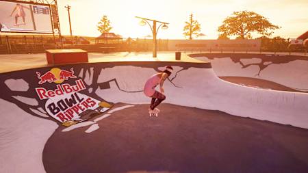 A screenshot of a gap being jumped over in Tony Hawk’s Pro Skater 1 + 2.