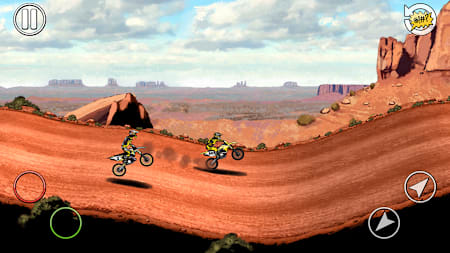 Una captura de pantalla de Mad Skills Motocross 2.