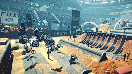 Una captura de pantalla del videojuego Trials Rising.