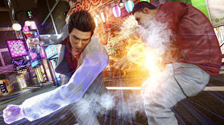 Kiryu attackiert einen Gannoven