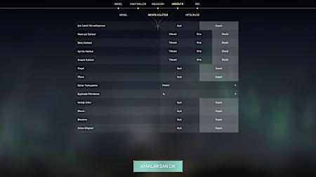 Birçok oyuncu genellikle tüm ayarları en düşüğe getirmeyi tercih eder.