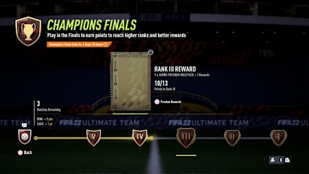 Captura de pantalla de los rankings de FUT Champions Finals.