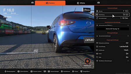 Una captura de pantalla de Gran Turismo 7 muestra el modo foto.