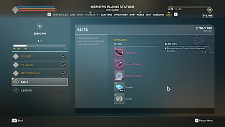 Die Übersicht über Renown-Belohnungen