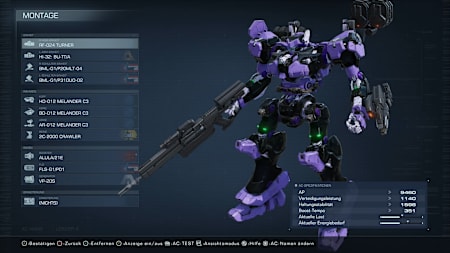Baut euch euren optimalen Mech zusammen