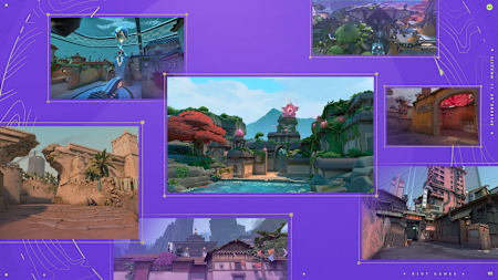 The various battlegrounds in the world of Valorant