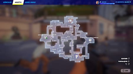 Fortnite Balistik'te şimdilik sadece tek bir harita yer alıyor