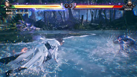 Jun attacks Kazuya in Tekken 8.