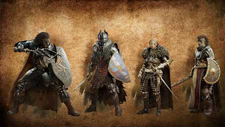 Kämpfer schützen ihre Gruppe