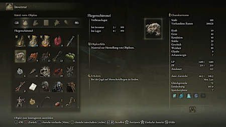 Neue Gegenstände sind nun markiert.