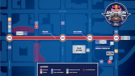 Red Bull Showrun Minneapolis map
