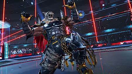 A screenshot of Armor King from Tekken 8.