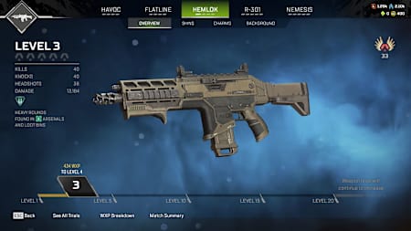 Hemlok Burst AR weapon in Apex Legends.