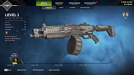 EVA-08 Shotgun in Apex Legends.