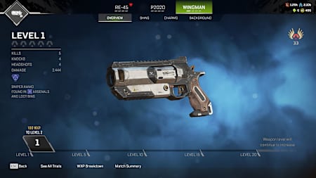 Wingman weapon in Apex Legends.