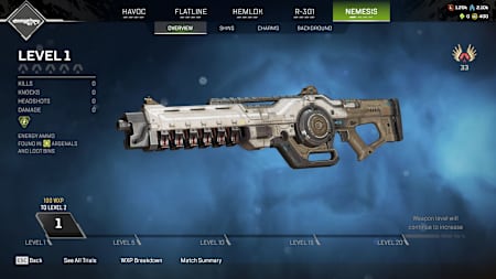 Nemesis Burst AR from Apex Legends.