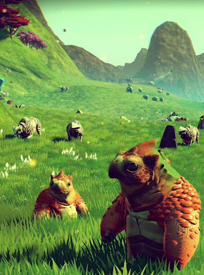 Screen shot showing some of the thousands of animals seen in the forthcoming No Man's Sky video game epic by Hello Games studio
