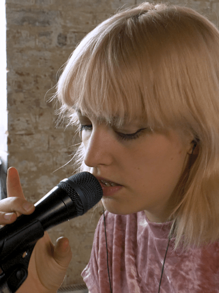 The Danish musician Lydmor performing an exclusive session for Red Bull.