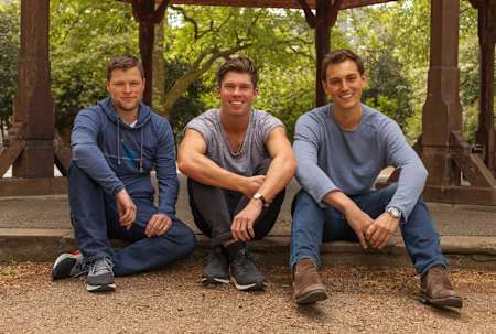 Left to right: Neil Lock, Sam Browne and Alex Rose of Let's Do This