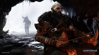 Screenshot aus God of War Ragnarok zeigt Kratos.