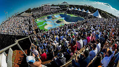 Vista do Skate Park dos X Games Foz