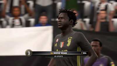 Moise Kean has the potential to reach an 87 rating