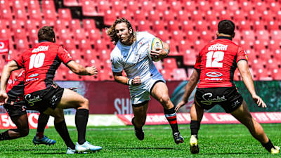Werner Kok playing against Emirates Lions in the United Rugby Championship