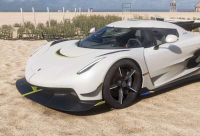 Screenshot aus Forza Horizon 5 zeigt den Koenigsegg Jesko