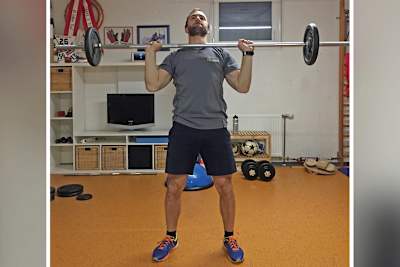 Langhantel-Schulterdrücken