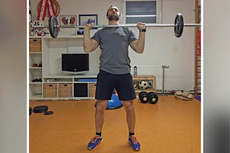 Langhantel-Schulterdrücken