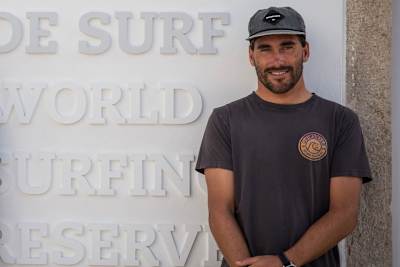 Aritz Aramburu visiting the world surfing reserve museum during the Red Bull Rivals in Ericeira, Portugal, on March 7, 2017.