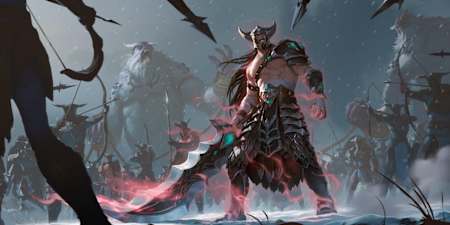 League of Legends character Tryndamere in Legends of Runeterra