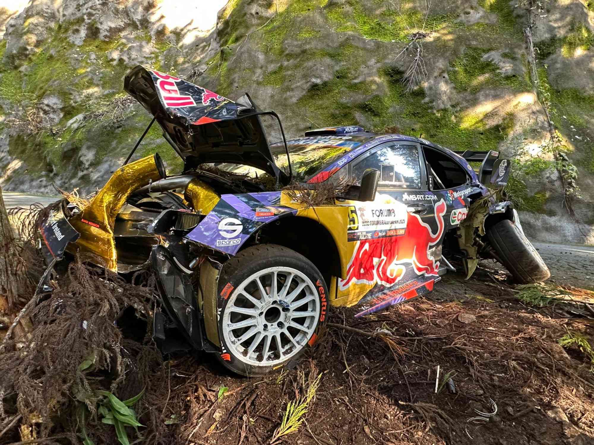 Josh McErlean will not restart after a crash on SS3