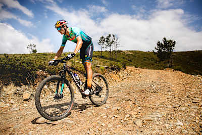 Tiago Ferreira as seen during his 24hr endurance challenge in São Pedro do Sul, Portugal on July 22, 2020.