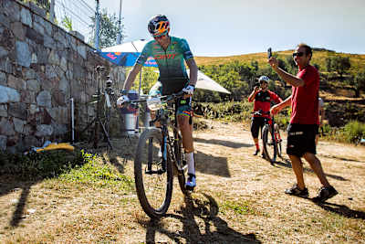 Tiago Ferreira deep into his 24h Everesting Climb attempt in São Pedro do Sul, Portugal.