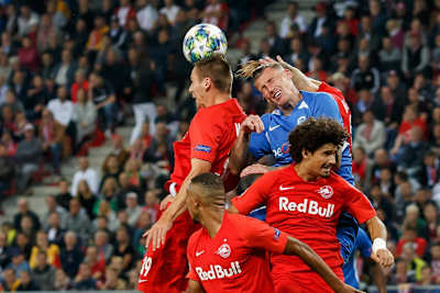 Red Bull Salzburg play football.