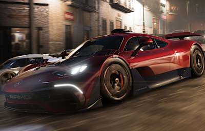 Captura de pantalla del Mercedes-AMG Project One en Forza Horizon 5