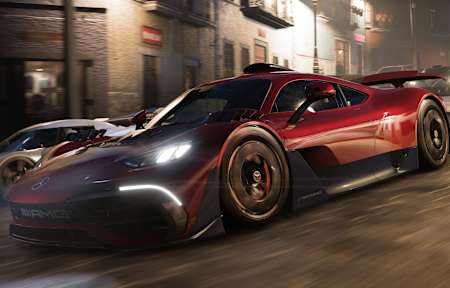 Captura de pantalla del Mercedes-AMG Project One en Forza Horizon 5