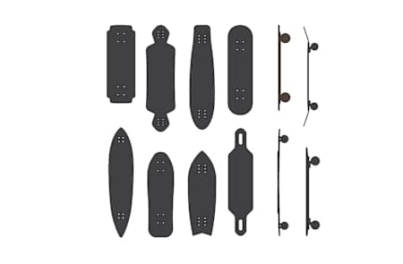 Diferentes tipos e formas de shape