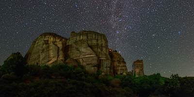 Great scenery over the meteora in Greece.